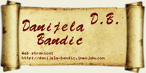 Danijela Bandić vizit kartica